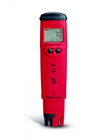 Hanna pHep4 pH/Temperature Tester 0.1 pH Resolution HI 98127 - Click Image to Close