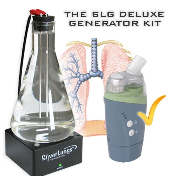 Silver Lungs Deluxe Generator Kit (incl. Nebulizer) - Click Image to Close